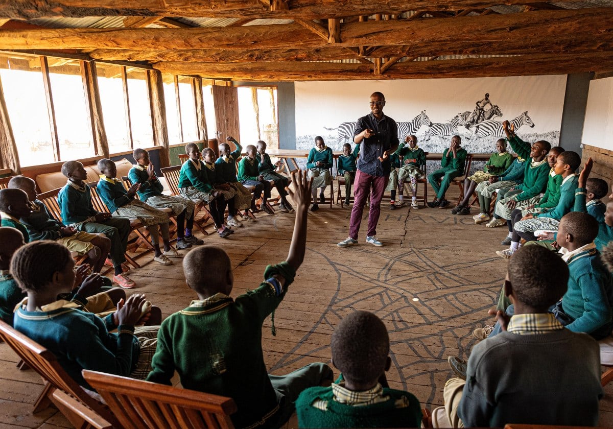 Borana school children in classroom