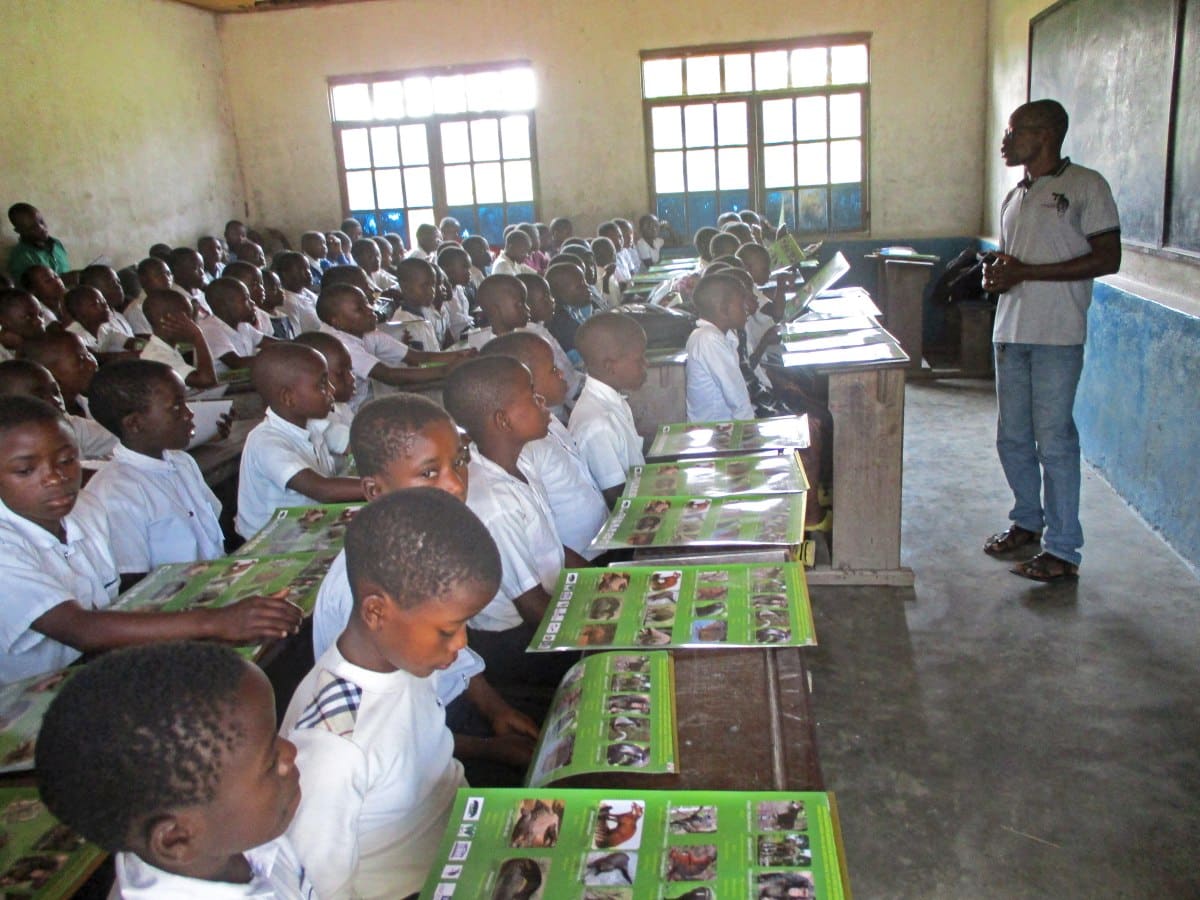 Okapi Conservation Educating children