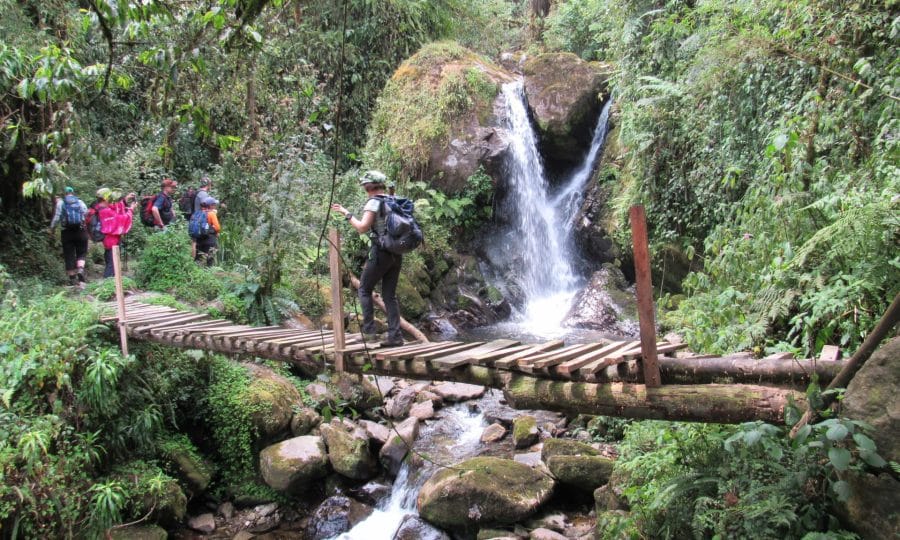 Crossing Enock Falls