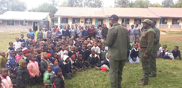 BSP Rangers interracting with school children.