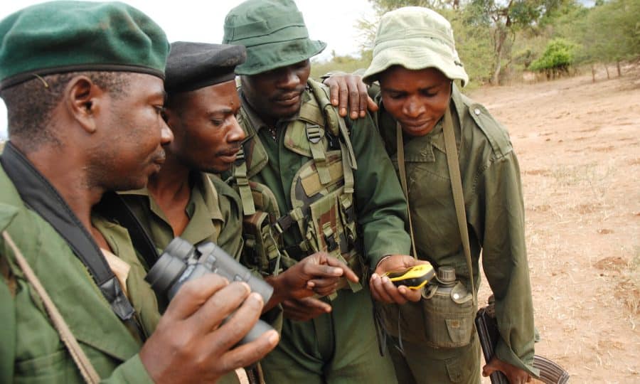 CLZ rangers using GPS