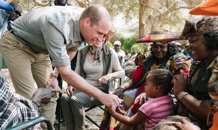 Prince William Visits Tusk Projects in Namibia