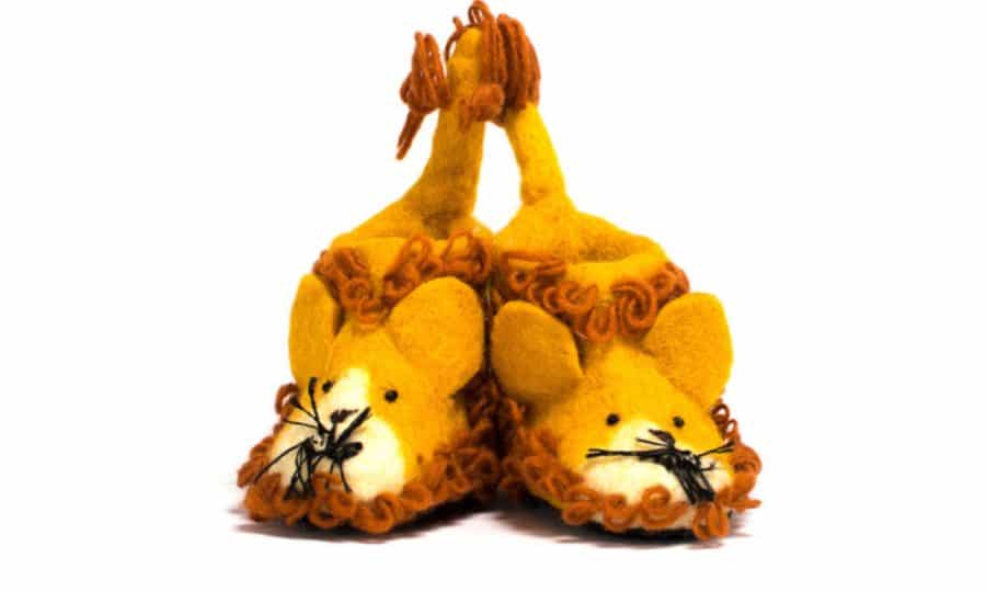 Hector &amp; Queen lion slippers