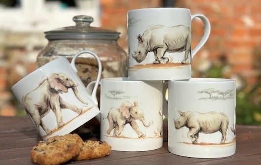 Honeysuckle &amp; Rose Mugs