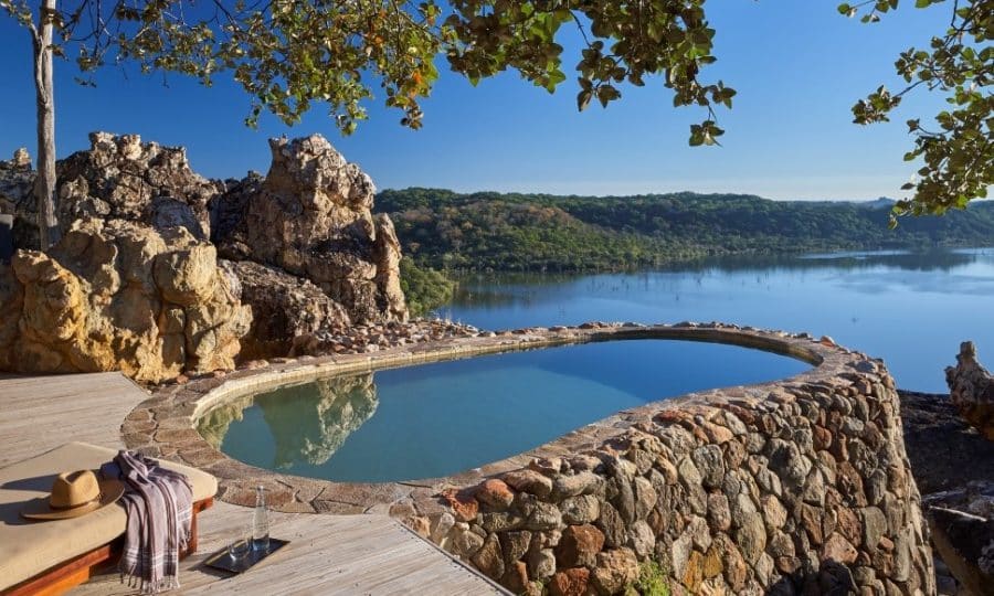 PAMU POOL OVERLOOKING LAKE