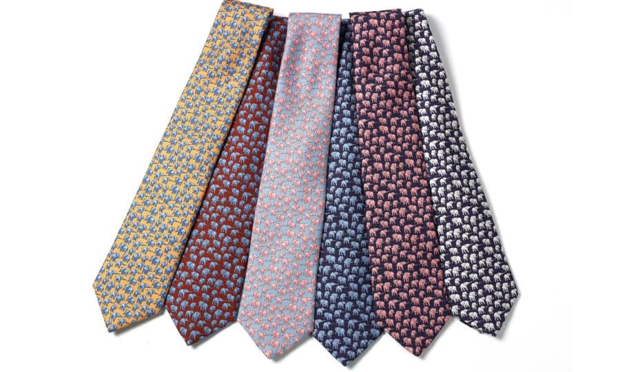 Silk Elephant Ties