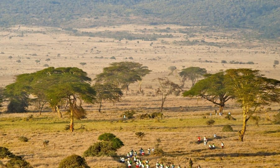 Safaricom Marathon Runners and Mountain
