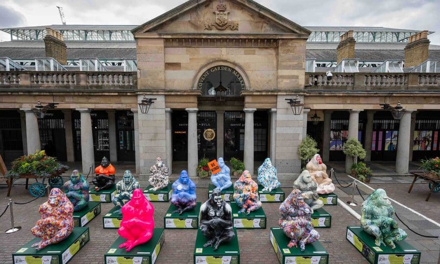 Tusk Gorillas at the Gorilla Trail Covent Garden Launch