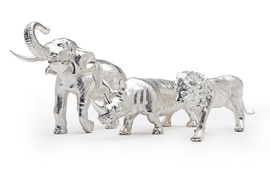 Tusk collection silver animal figures Tusk store